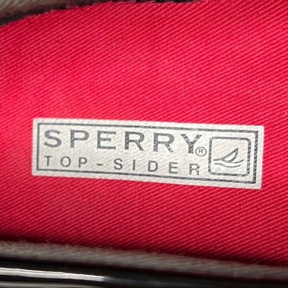 Sperry Top-Sider Black with Gold Polkadots Slip-On Loafer/Boat Shoes - Picture 8 of 10